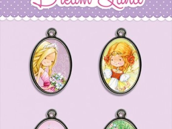 Набор металлических украшений с эпоксидными стикерами Подружки, Волшебная страна SCB3409206 ScrapBerry's 4 шт/уп Набор металлических украшений с эпоксидными стикерами Подружки, Волшебная страна SCB3409206 ScrapBerry's 4 шт/уп