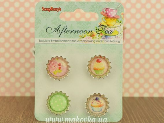 Набор декоративных пробок Полуденний Чай SCB340948 ScrapBerrys Набор декоративных пробок Полуденний Чай SCB340948 ScrapBerrys