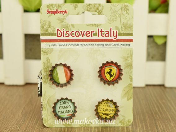Набор декоративных пробок Итальянские каникулы SCB340954 ScrapBerrys Набор декоративных пробок Итальянские каникулы SCB340954 ScrapBerrys