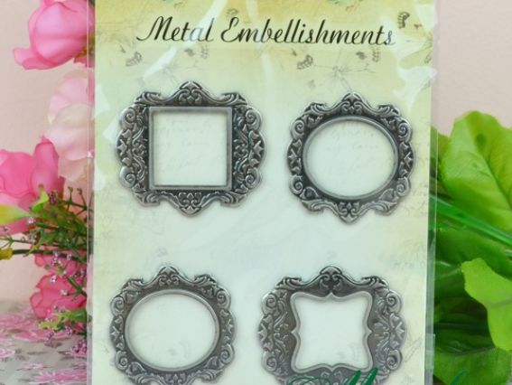 Набор рамочек Ажурные, ScrapBerrys, SCB341105 античное серебро Набор рамочек Ажурные, ScrapBerrys, SCB341105 античное серебро