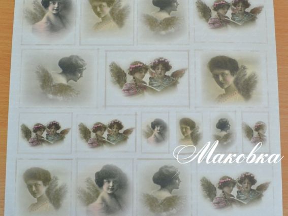 Набор бумаги для скрапбукинга 30,5х30,5 см, Vivi Gade №22-202 (Ангелы), 5 шт/уп Набор бумаги для скрапбукинга 30,5х30,5 см, Vivi Gade №22-202 (Ангелы), 5 шт/уп