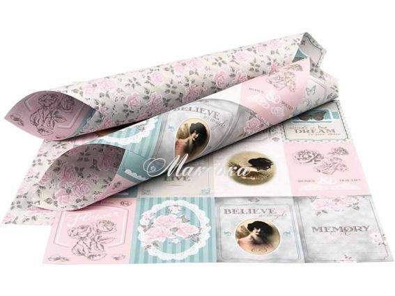 Набор бумаги для скрапбукинга 30,5х30,5 см, Vivi Gade №25685, 5 шт/уп Набор бумаги для скрапбукинга 30,5х30,5 см, Vivi Gade №25685, 5 шт/уп