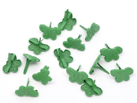 Брадс Бабочка 16х12 мм, зеленая, 5 шт Брадс Бабочка 16х12 мм, зеленая, 5 шт