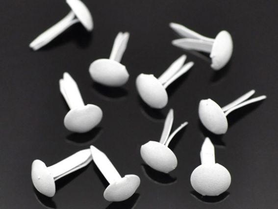 Брадс с круглой шляпкой 9х5 мм, белый, 2 грамма Брадс с круглой шляпкой 9х5 мм, белый, 2 грамма