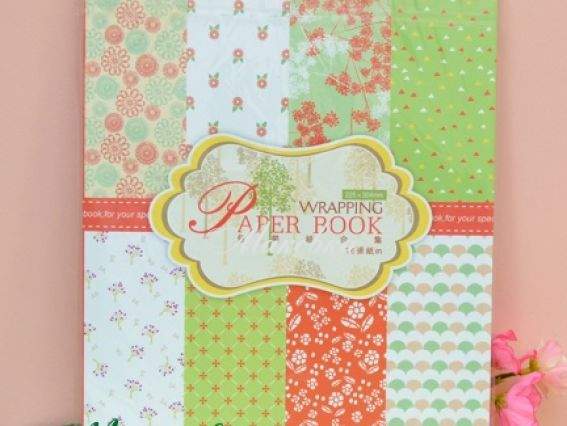 Альбом декоративной бумаги  Eno Greeting Wrapping paper book, 16 диз. 225х304 мм Альбом декоративной бумаги  Eno Greeting Wrapping paper book, 16 диз. 225х304 мм