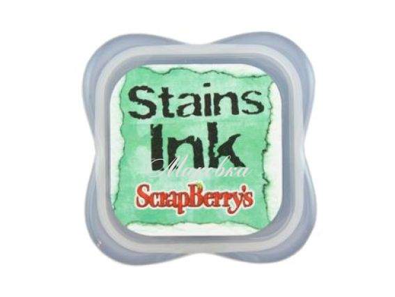 Чернила с эффектом цветных пятен Стейнс Зелёные, SCB1210505 Scrap Berrys
