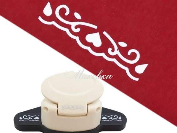 Дирокол фігурний (компостер) краю Серце із завитками Scrap Berrys HCP 605.019 Дирокол фігурний (компостер) краю Серце із завитками Scrap Berrys HCP 605.019