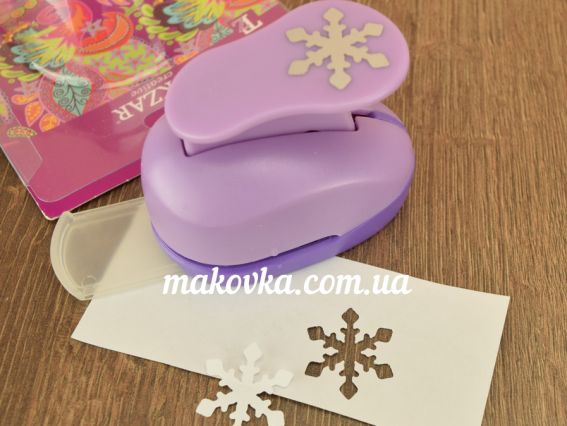 Дырокол фигурный (компостер) Снежинка №1, 25мм, Tukzar Дырокол фигурный (компостер) Снежинка №1, 25мм, Tukzar