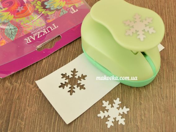 Дырокол фигурный (компостер) Снежинка №2, 25мм, Tukzar Дырокол фигурный (компостер) Снежинка №2, 25мм, Tukzar