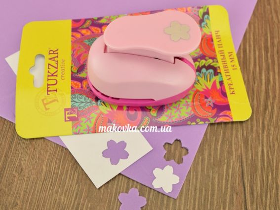 Дырокол фигурный (компостер) Цветок 15 мм, Tukzar Tz-6853 Дырокол фигурный (компостер) Цветок 15 мм, Tukzar Tz-6853