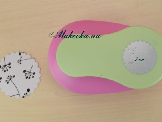 Дырокол фигурный (компостер) Круг с волнистым краем 76 мм,КМ-8830 23103 foam maker Дырокол фигурный (компостер) Круг с волнистым краем 76 мм,КМ-8830 23103 foam maker