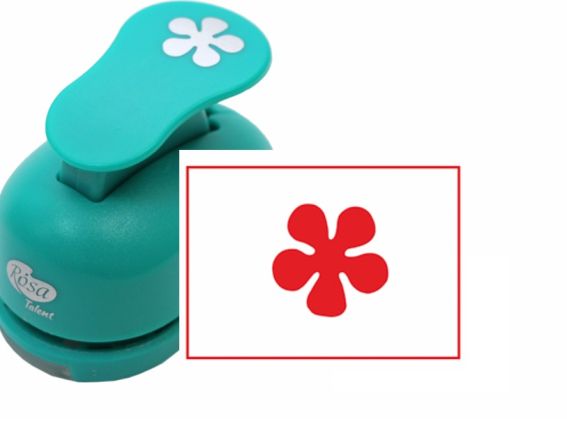 Дирокол (компостер) фігурний Квітка №2, розмір 1,6 см, ROSA Talent