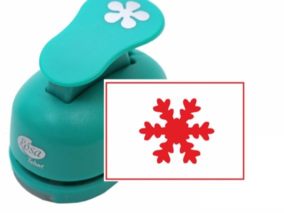 Дырокол (компостер) фигурный Снежинка №2, размер 1,6 см, ROSA Talent