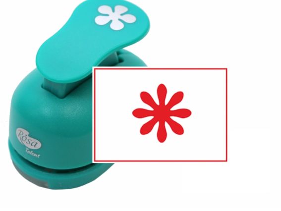 Дирокол (компостер) фігурний Квітка №1, розмір 1,6 см, ROSA Talent Дирокол (компостер) фігурний Квітка №1, розмір 1,6 см, ROSA Talent