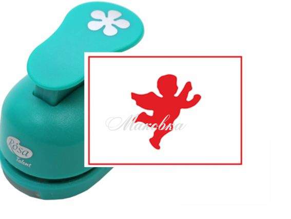 Дырокол (компостер) фигурный Ангел, размер 1,6 см, ROSA Talent Дырокол (компостер) фигурный Ангел, размер 1,6 см, ROSA Talent