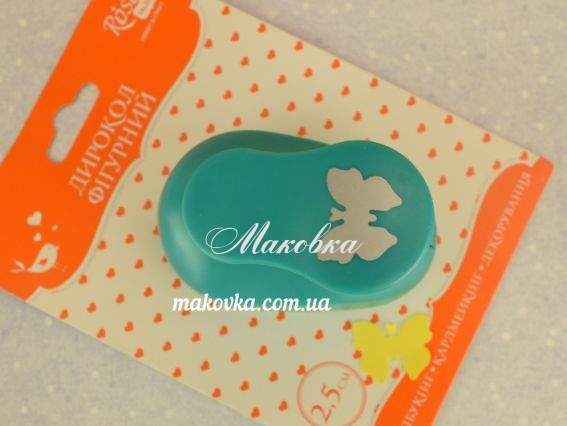 Дирокол (компостер) фігурний Метелик №1 , розмір 2,5 см, ROSA Talent Дирокол (компостер) фігурний Метелик №1 , розмір 2,5 см, ROSA Talent