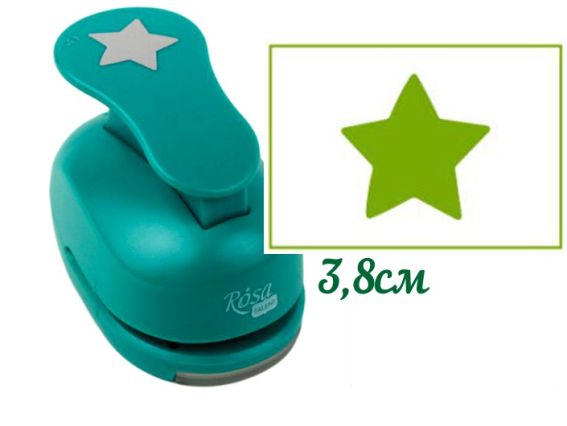 Дырокол (компостер) фигурный Звезда, размер 3,8 см, ROSA Talent Дырокол (компостер) фигурный Звезда, размер 3,8 см, ROSA Talent