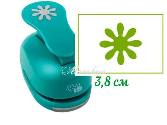 Дырокол (компостер) фигурный Цветок №5 (восьмилистный), размер 3,8 см, ROSA Talent