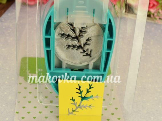 Фігурний дирокол Листочок №2, 3,8см, ROSA TALENT 881570