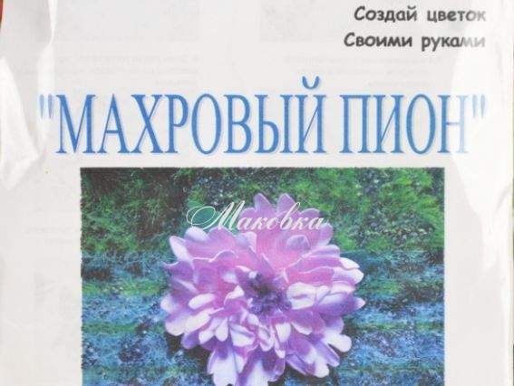 Набір Брошка (шпилька) Махрова Півонія з фоама, зроби сам