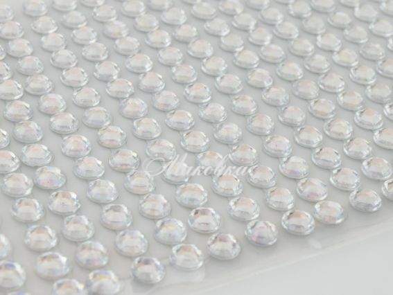 Клеевые камушки Круглые с гранями, 6 мм, цвет белый СЕРЕБРО, Paula, набор Клеевые камушки Круглые с гранями, 6 мм, цвет белый СЕРЕБРО, Paula, набор