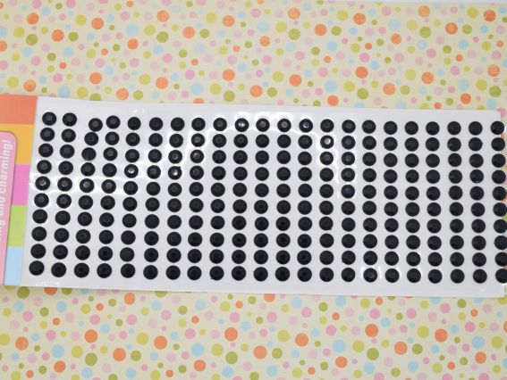 Набір камінці Чорні грановані Самоклейні 8 мм, 220 шт