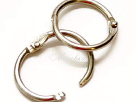 Кольца для альбомов 50 мм, 2 шт, платина, D.K. Art & Craft Кольца для альбомов 50 мм, 2 шт, платина, D.K. Art & Craft