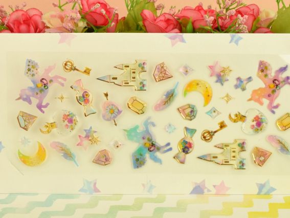 Наклейки объемные Замок, сказка Наклейки объемные Замок, сказка