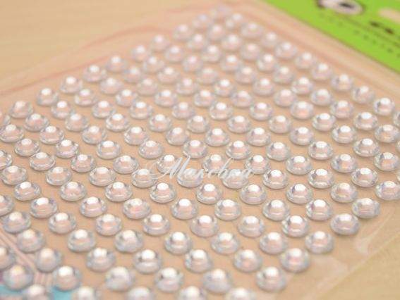 Клеевые камушки Круглые с гранями, 6 мм, цвет белый ПЕРЛАМУТР, Paula, набор Клеевые камушки Круглые с гранями, 6 мм, цвет белый ПЕРЛАМУТР, Paula, набор