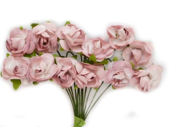 Набор розочек 15 мм, Коричневые 12 шт Набор розочек 15 мм, Коричневые 12 шт