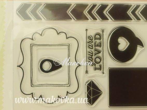 Набір штампів y Mind's Eye Hello CP1018 (виноски, рамки, стрілки)