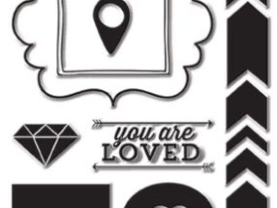 Набір Прозорі штампи 30 шт My Minds Eye Hello CP1018