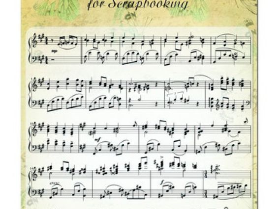 Штамп Музыкальная строка, SCB4901017, ScrapBerry's Штамп Музыкальная строка, SCB4901017, ScrapBerry's