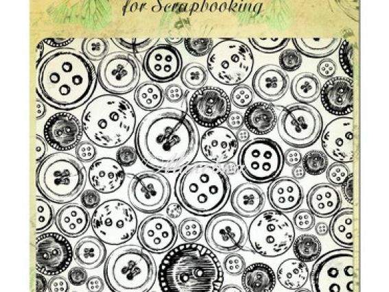 Штамп Пуговки, SCB4901018, ScrapBerry's Штамп Пуговки, SCB4901018, ScrapBerry's