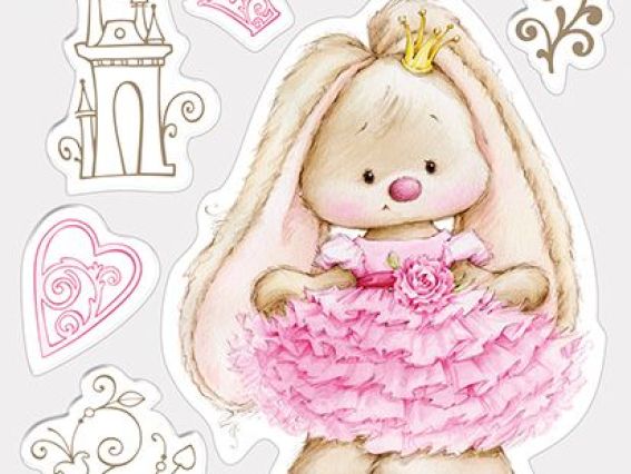 Набор штампов Маленькая принцесса (Зайчик) SCB4902005, ScrapBerry's Набор штампов Маленькая принцесса (Зайчик) SCB4902005, ScrapBerry's