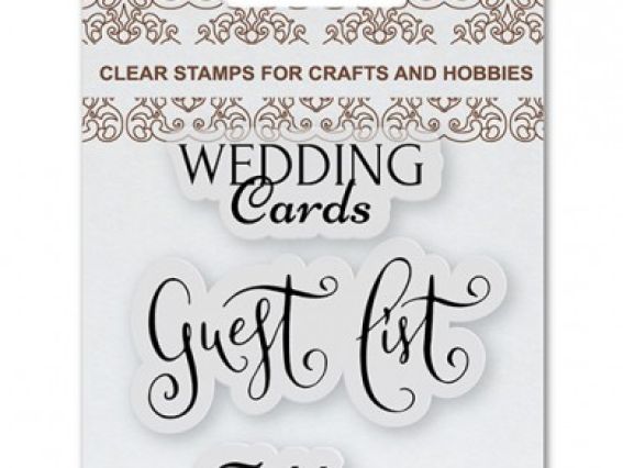 Набор штампов Список гостей (на английском) SCB4907082 , 7х7 см ScrapBerry's