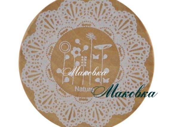 Штамп круглый Цветочки и кружево, 45х24 мм, резиновый Штамп круглый Цветочки и кружево, 45х24 мм, резиновый