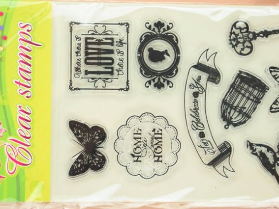 Набор штампов KIDIS 8265 клетка, ключ, птицы Набор штампов KIDIS 8265 клетка, ключ, птицы