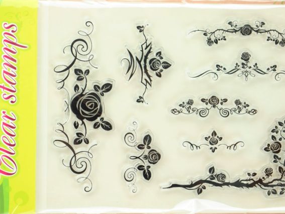 Набор штампов KIDIS 8269 вензеля из роз Набор штампов KIDIS 8269 вензеля из роз