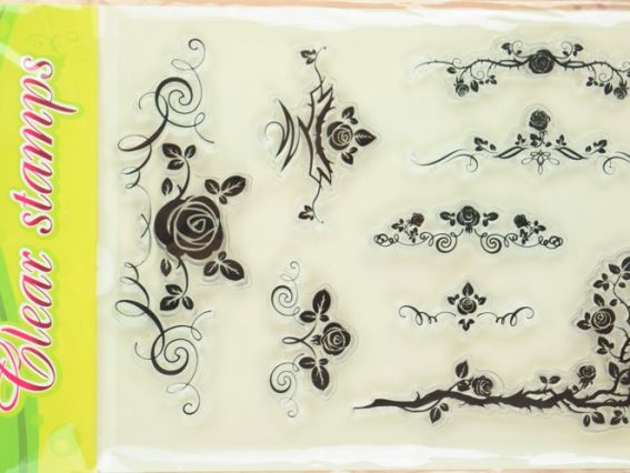 Набор штампов KIDIS 8273 вензеля розы Набор штампов KIDIS 8273 вензеля розы