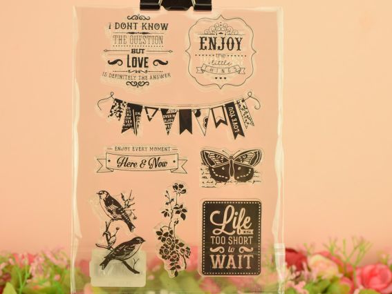 Набор штампов 41565 гирлянда Enjoy картки силиконовый Набор штампов 41565 гирлянда Enjoy картки силиконовый