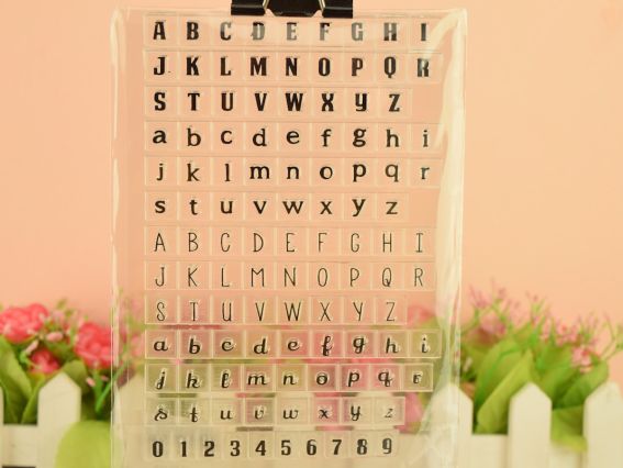 Набор штампов 41565 Літери мал лат, силиконовый Набор штампов 41565 Літери мал лат, силиконовый