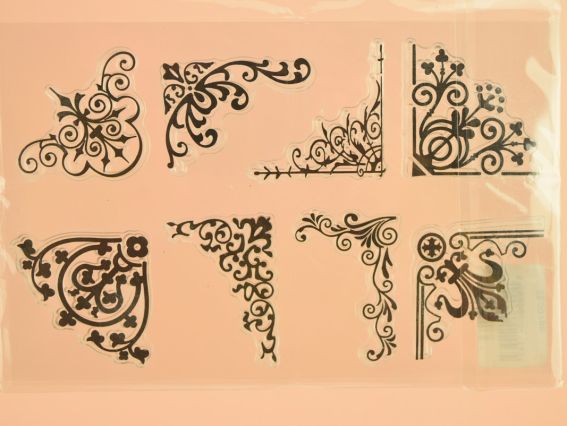 Набор штампов 41565 Кути 8шт силиконовый Набор штампов 41565 Кути 8шт силиконовый