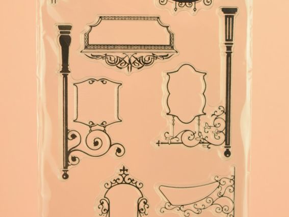 Набор штампов 41565 Вивіски, силиконовый Набор штампов 41565 Вивіски, силиконовый