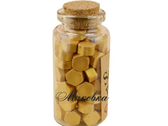 Сургуч для печатей в баночке, Золото Сургуч для печатей в баночке, Золото