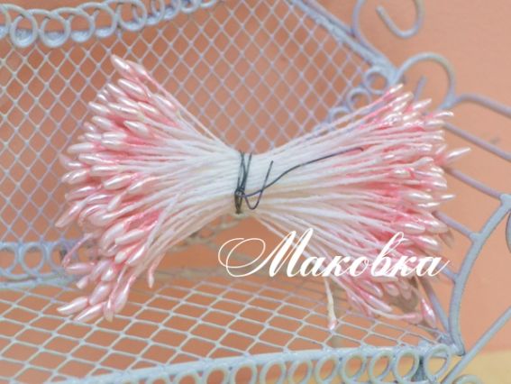 Тычинки двухсторонние Розовые (капля) 55х1 мм, Scrap Berrys SCB2301031 Тычинки двухсторонние Розовые (капля) 55х1 мм, Scrap Berrys SCB2301031