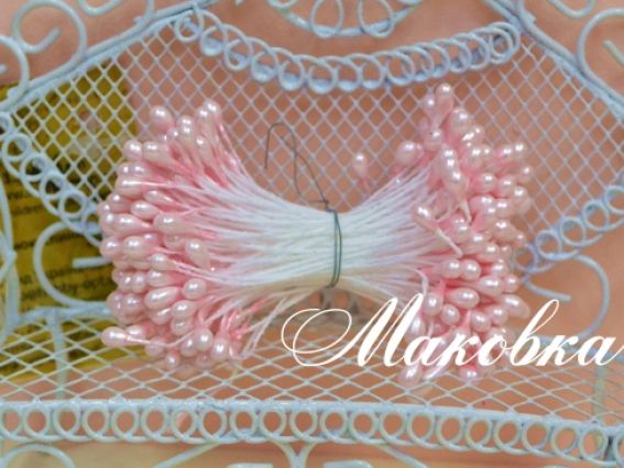 Тычинки двухсторонние Розовые (шарик) 55х2 мм, Scrap Berrys SCB2302031 Тычинки двухсторонние Розовые (шарик) 55х2 мм, Scrap Berrys SCB2302031