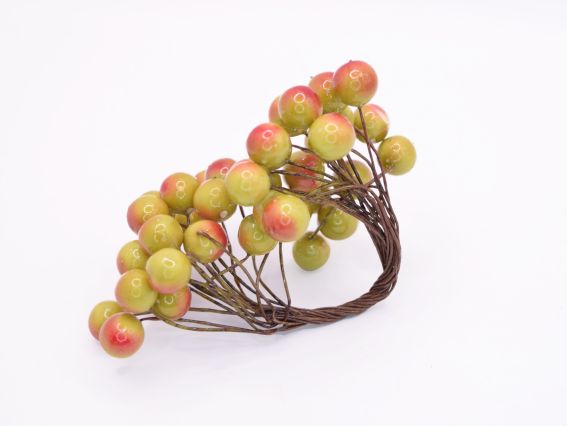 Ягоди Калини ЧЕРВОНО-ЗЕЛЕНА, 40шт/уп, DA-102 , 10мм