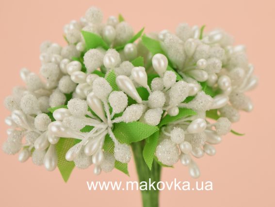 Букетик Разноцвет (из разных элементов), 12 шт/уп Белый Букетик Разноцвет (из разных элементов), 12 шт/уп Белый