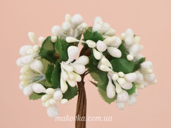 Букетик Разноцвет С БЛЕСКОМ (из разных крупных элементов) БЕЛЫЙ Букетик Разноцвет С БЛЕСКОМ (из разных крупных элементов) БЕЛЫЙ